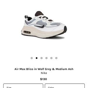 Air Max Nike Bliss in Wolf Grey and Ash